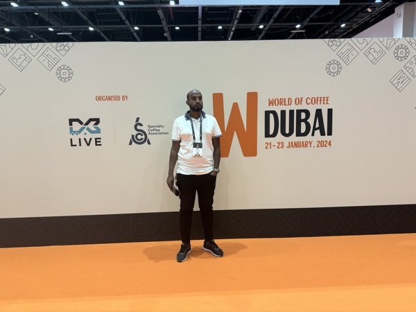 Founder Bilal Temam at World of Coffee Dubai